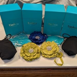 Tieks boxes, masks, toppers, and bags